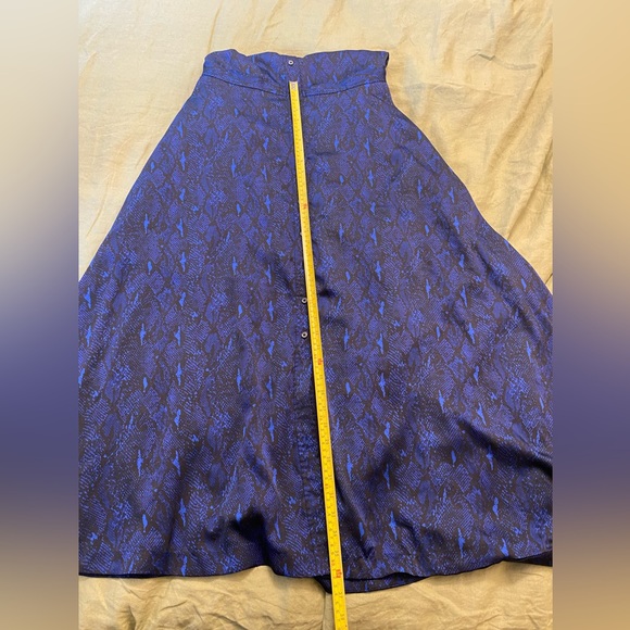 BANANA REPUBLIC Blue Snake Print Maxi Shirtdress - Picture 7 of 8